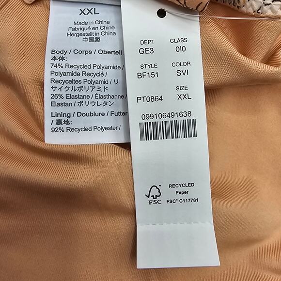 J, Crew Womans size XXL Hipster Curved Cheeky Bikini Bottom Zinna Floral NEW - Picture 7 of 8